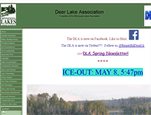 Tablet Screenshot of deerlakeassociation.org